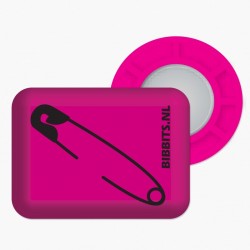 BibBits magnesy do numeru startowego - agrafka / różowy