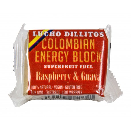 Lucho Dillitos Raspberry kostka energetyczna z gujawy z maliną 40 g