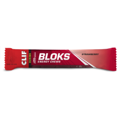 Clif Bloks Energy Chews Strawberry galaretki energetyczne o smaku truskawkowym 60 g