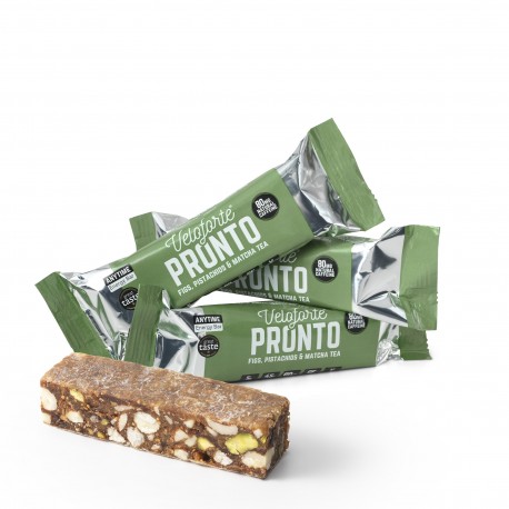 Veloforte Pronto baton energetyczny z figami, pistacjami i matchą (80 mg kofeiny) 70 g